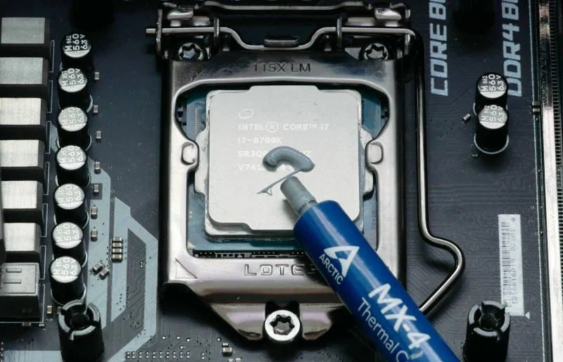 Замена термопасты